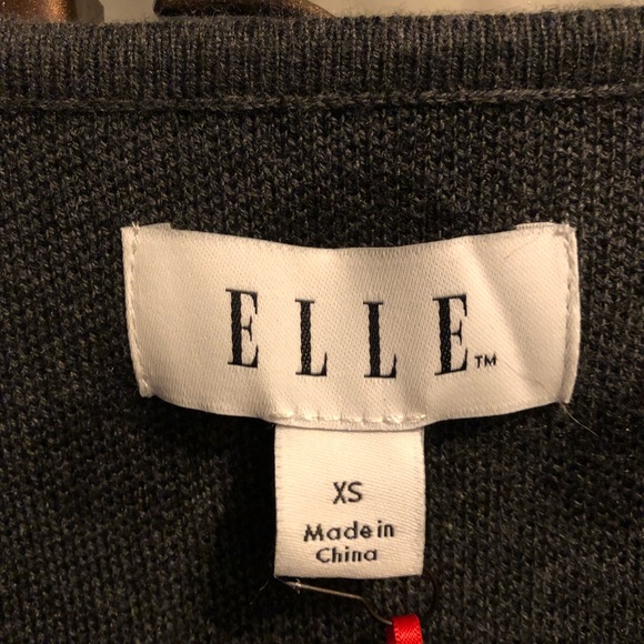 Elle - Gray cardigan, black polka dots - Picture 2 of 4